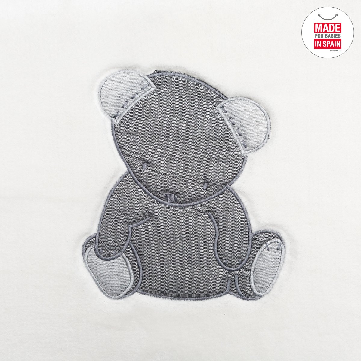 Manta Bordada Pes 110X140 Cm Osito Beige - Imagen 2