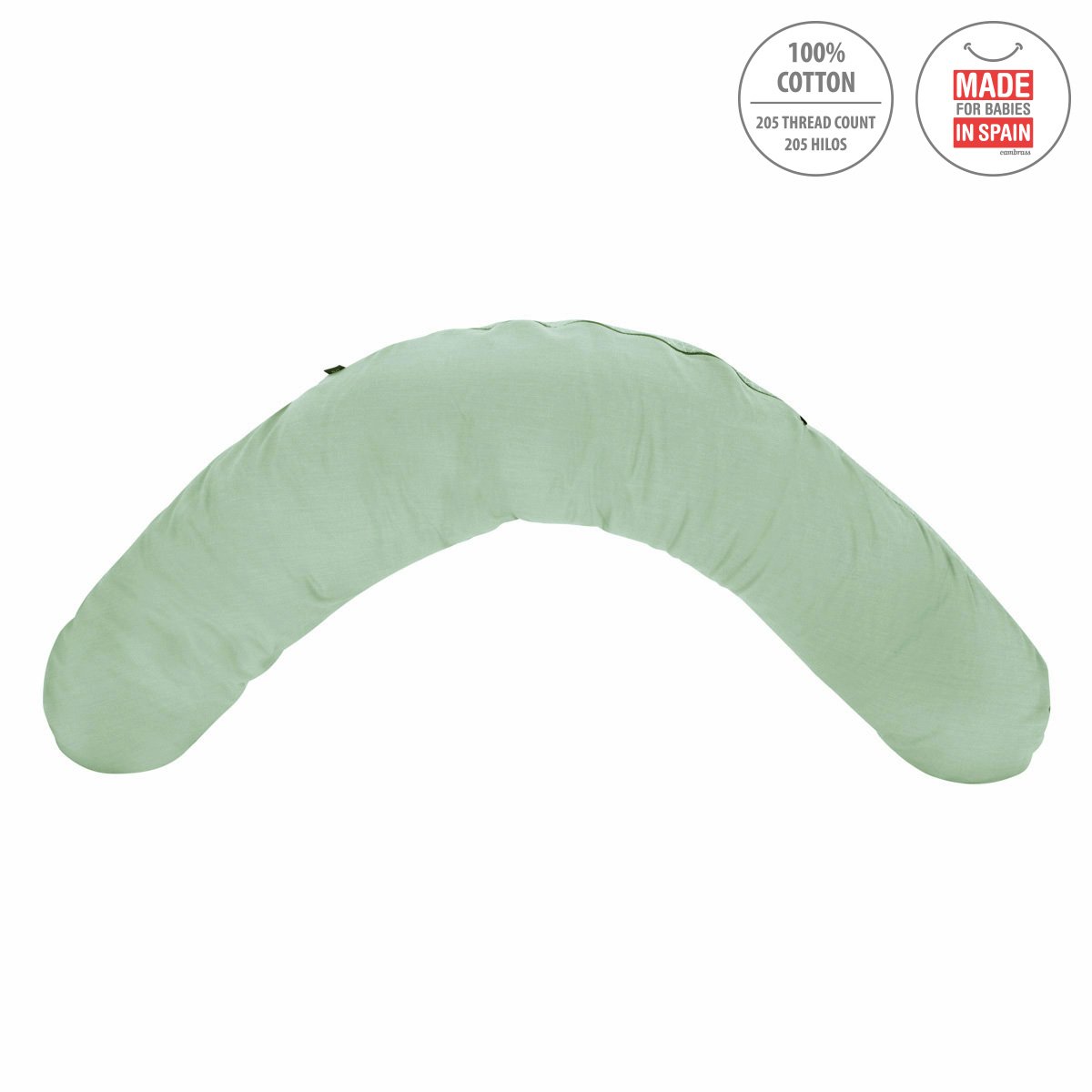 Cojin de Lactancia Be Moon Verde 16x110x63 - Imagen 2