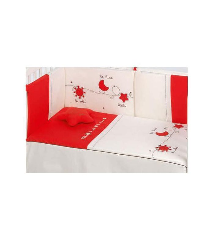 Canastilla 3 piezas maxicuna - Astros Coral