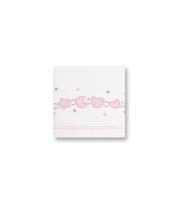 Triptico sabana punto para Cuna 60x120 Blancoro