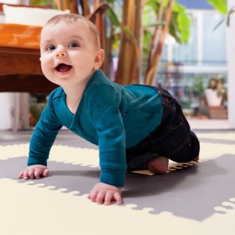 Alfombra Juegos Playspot - Zigzag Crema y Negro