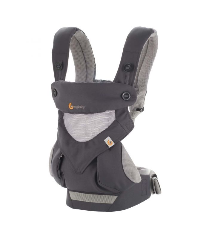 Mochila Portabebés Ergobaby 360 Cool Air gris/carbón