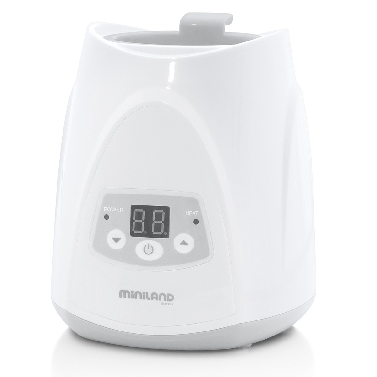 Calienta Biberones Miniland Warmy Digy con Display blanco/gris