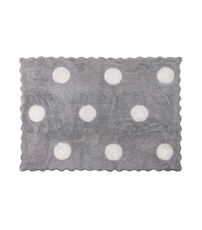 Alfombra Infantil - Topos Gris