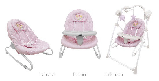 Columpio Hamaca Balancin 3 en 1 Baby - Celeste