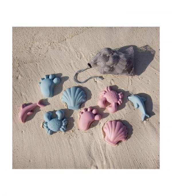 Set de Juguetes de Playa de Silicona Scrunch - Azul Pastel