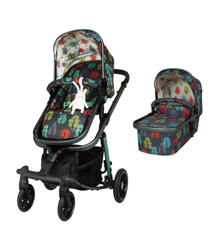 Coche de paseo dúo Cosatto Giggle Quad Hare Wood gris