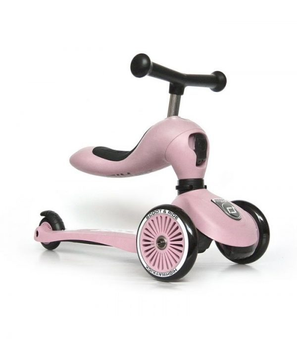 Scoot and Ride Patinete 2 en 1 HighwayKick One - Rosa Claro
