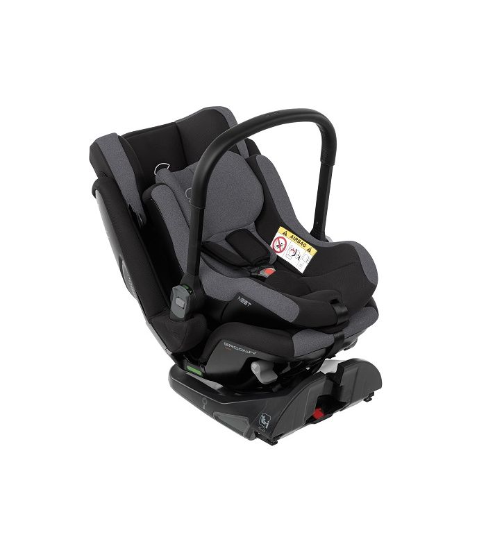 Silla de auto Groowy + Nest Grupo 0+/1/2/3 Jane - Jet Black
