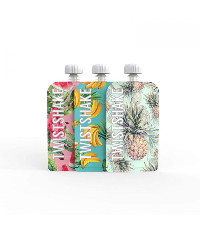 Set 3 Bolsitas Reutilizables para Alimentos Twistshake 220ml